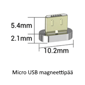 Micro USB magneettipää